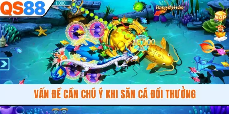 Vấn đề cần chú ý khi săn cá đổi thưởng